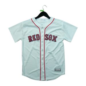 Maillot manches courtes enfant blanc MLB Equipe Red Sox de Boston QWE0056
