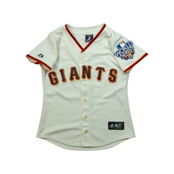 Maillot manches courtes femme beige Majestic Equipe Giants de San Francisco QWE3233