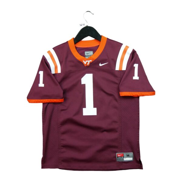 Maillot manches courtes femme bordeaux Nike Equipe Virginia Tech QWE3658