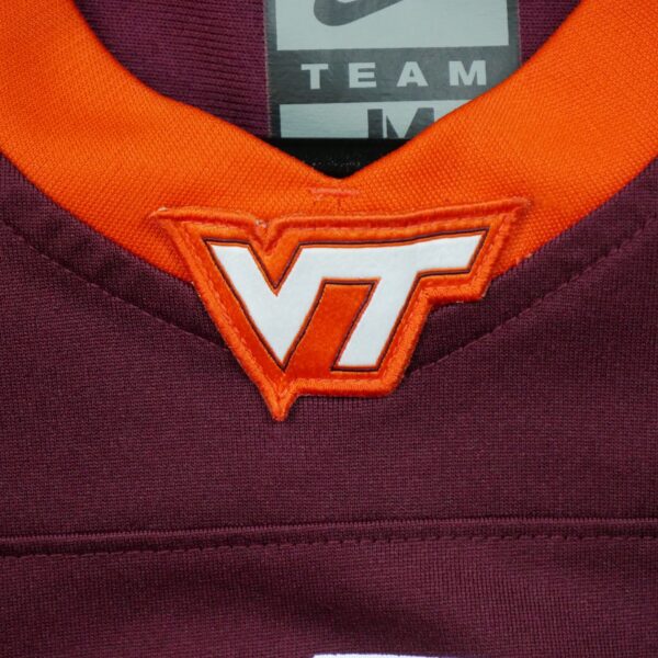 Maillot manches courtes femme bordeaux Nike Equipe Virginia Tech QWE3658