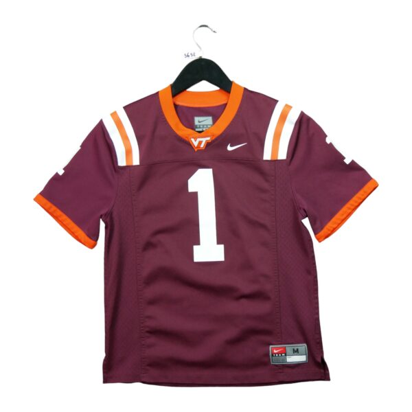 Maillot manches courtes femme bordeaux Nike Equipe Virginia Tech QWE3658