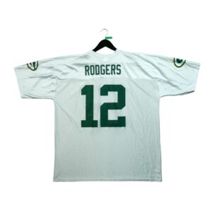Maillot manches courtes homme blanc NFL Team Apparel Equipe Green Bay Packers QWE0418