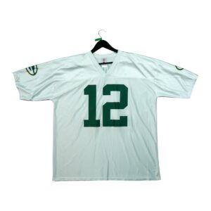 Maillot manches courtes homme blanc NFL Team Apparel Equipe Green Bay Packers QWE0418