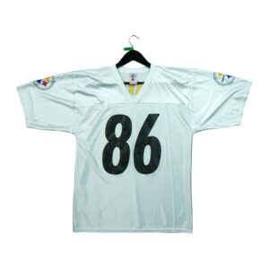 Maillot manches courtes homme blanc NFL Team Apparel Equipe Pittsburgh Steelers QWE0448