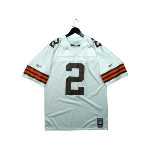 Maillot manches courtes homme blanc Reebok Equipe Cleveland Browns QWE3295