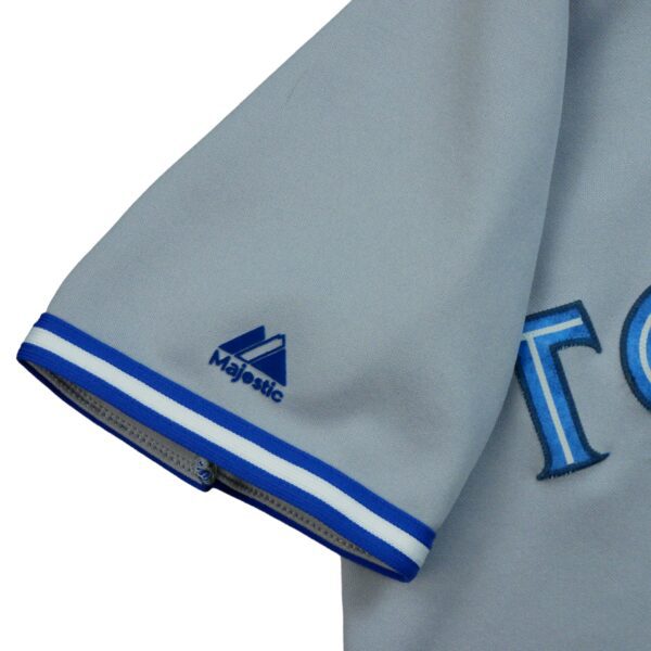 Maillot manches courtes homme gris Majestic Equipe Blue Jays de Toronto QWE0345