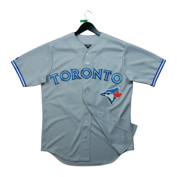 Maillot manches courtes homme gris Majestic Equipe Blue Jays de Toronto QWE0345