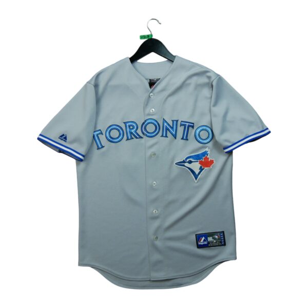 Maillot manches courtes homme gris Majestic Equipe Blue Jays de Toronto QWE0345