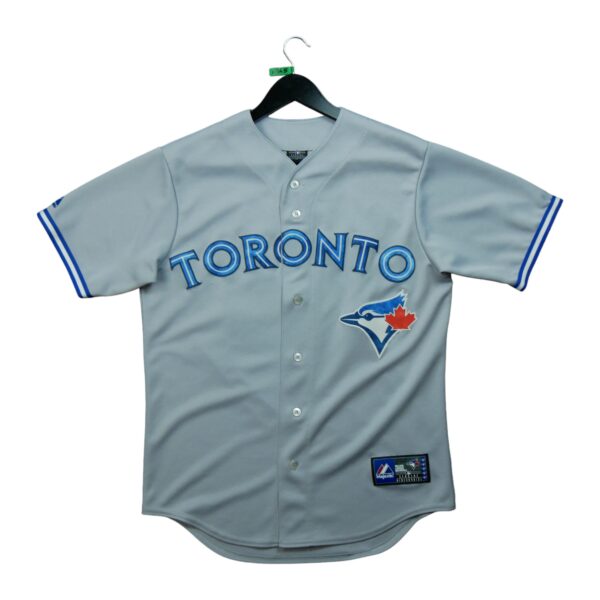 Maillot manches courtes homme gris Majestic Equipe Blue Jays de Toronto QWE0345