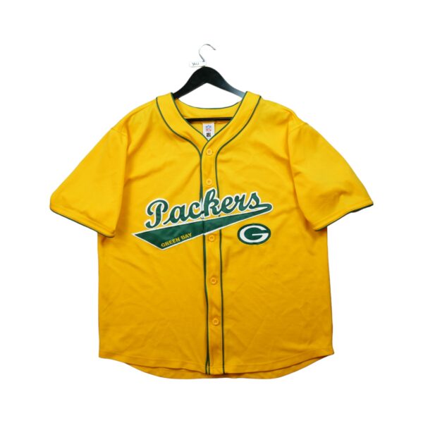 Maillot manches courtes homme jaune NFL Team Apparel Equipe Green Bay Packers QWE3741