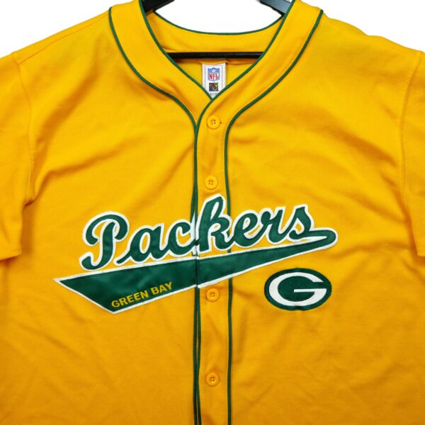 Maillot manches courtes homme jaune NFL Team Apparel Equipe Green Bay Packers QWE3741