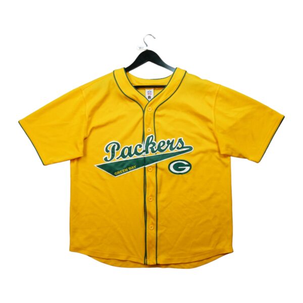 Maillot manches courtes homme jaune NFL Team Apparel Equipe Green Bay Packers QWE3741
