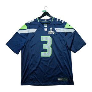 Maillot manches courtes homme marine Nike Equipe Seattle Seahawks QWE0200