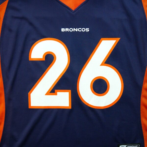 Maillot manches courtes homme marine Reebok Equipe Denver Broncos QWE3465