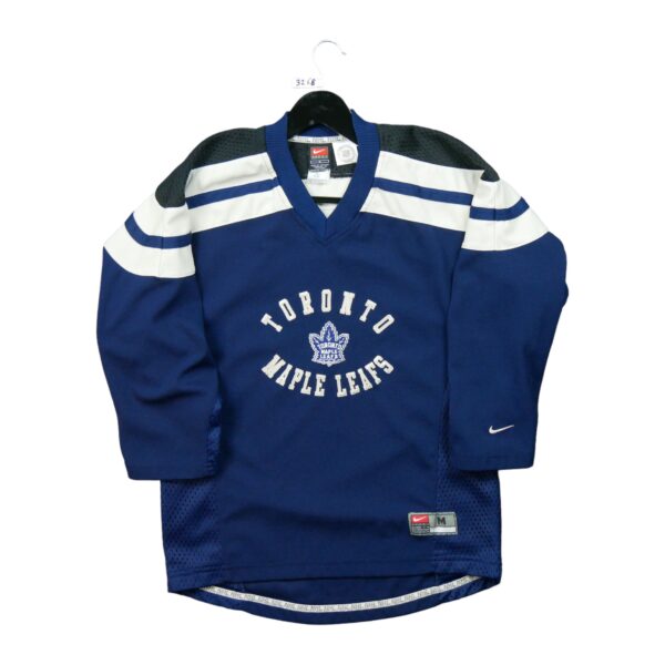 Maillot manches longues enfant marine Nike Equipe Maple Leafs de Toronto QWE3268