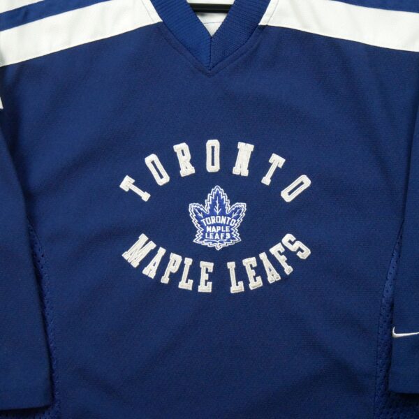 Maillot manches longues enfant marine Nike Equipe Maple Leafs de Toronto QWE3268