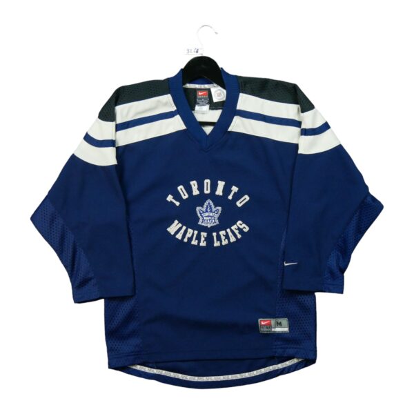 Maillot manches longues enfant marine Nike Equipe Maple Leafs de Toronto QWE3268