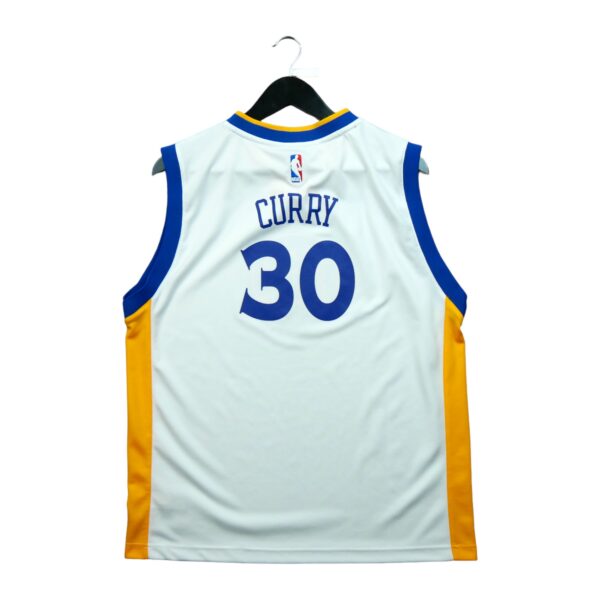 Maillot sans manches enfant blanc Adidas Equipe Warriors de Golden State QWE3359