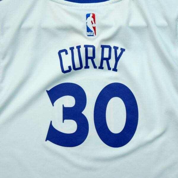 Maillot sans manches enfant blanc Adidas Equipe Warriors de Golden State QWE3359