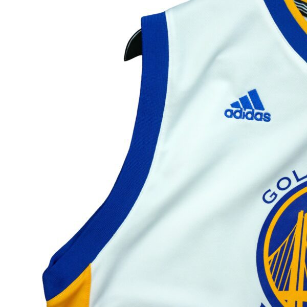 Maillot sans manches enfant blanc Adidas Equipe Warriors de Golden State QWE3359