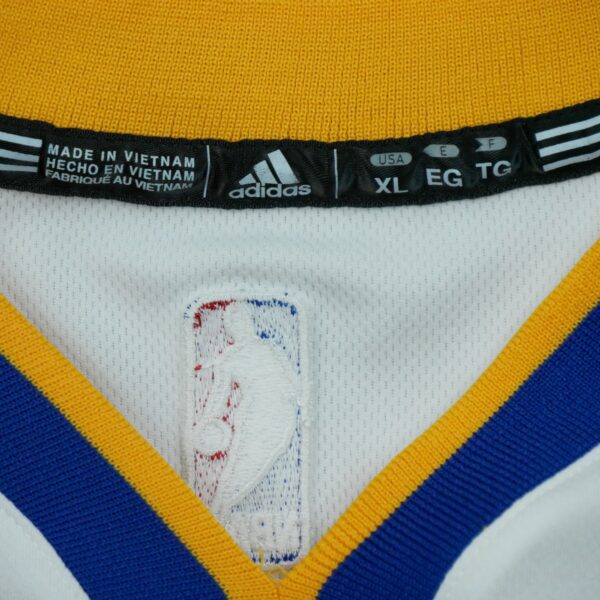 Maillot sans manches enfant blanc Adidas Equipe Warriors de Golden State QWE3359