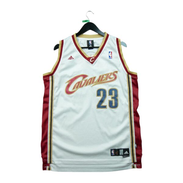 Maillot sans manches homme blanc Adidas Equipe Cavaliers de Cleveland QWE0321