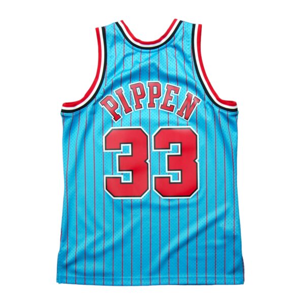 Maillot sans manches homme bleu Mitchell and Ness Equipe Bulls de Chicago QWE0309