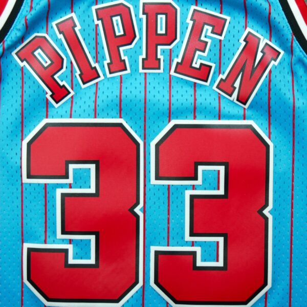 Maillot sans manches homme bleu Mitchell and Ness Equipe Bulls de Chicago QWE0309