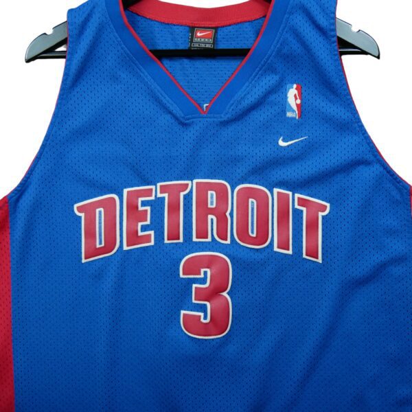 Maillot sans manches homme bleu Nike Equipe Pistons de Detroit QWE3842