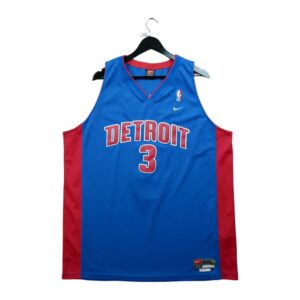 Maillot sans manches homme bleu Nike Equipe Pistons de Detroit QWE3842