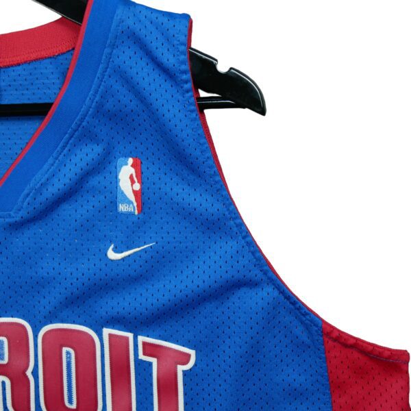 Maillot sans manches homme bleu Nike Equipe Pistons de Detroit QWE3842