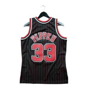 Maillot sans manches homme noir Mitchell and Ness Equipe Bulls de Chicago QWE3512