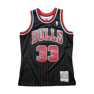 Maillot sans manches homme noir Mitchell and Ness Equipe Bulls de Chicago QWE3512