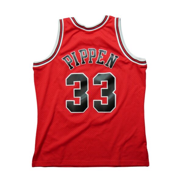 Maillot sans manches homme rouge Mitchell and Ness Equipe Bulls de Chicago QWE3694