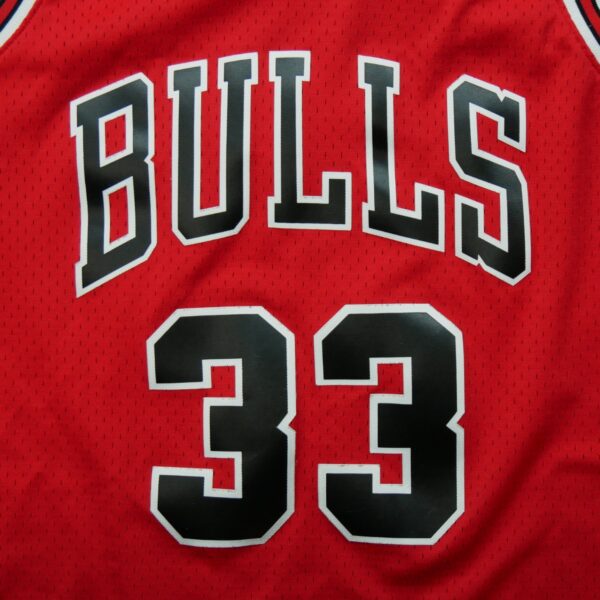Maillot sans manches homme rouge Mitchell and Ness Equipe Bulls de Chicago QWE3694