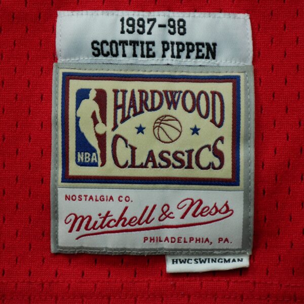 Maillot sans manches homme rouge Mitchell and Ness Equipe Bulls de Chicago QWE3694