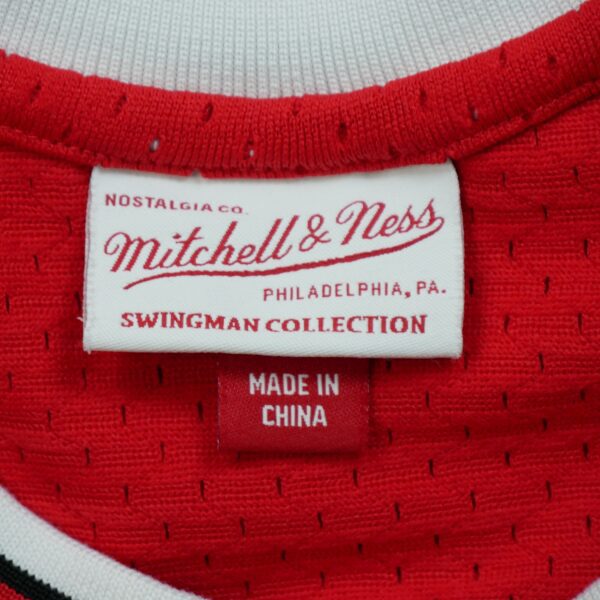 Maillot sans manches homme rouge Mitchell and Ness Equipe Bulls de Chicago QWE3694