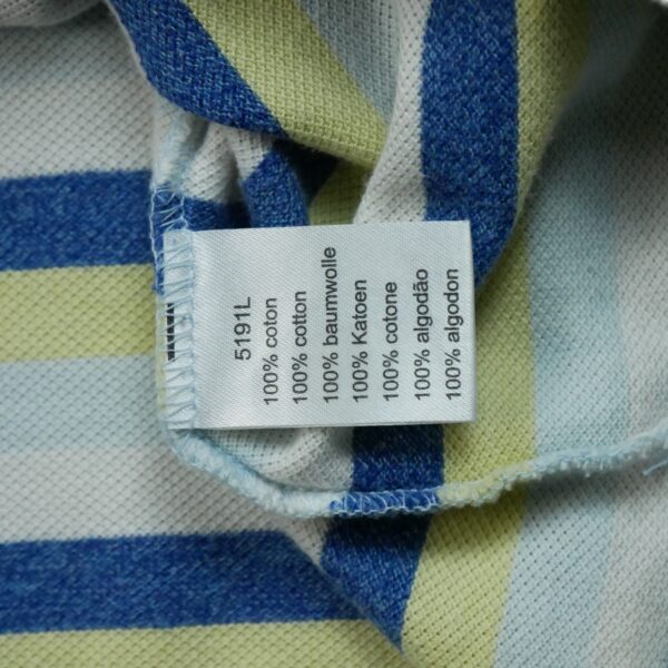 Polo manches courtes homme blanc Lacoste Motif a rayures Col Polo QWE0571