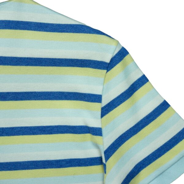 Polo manches courtes homme blanc Lacoste Motif a rayures Col Polo QWE0571