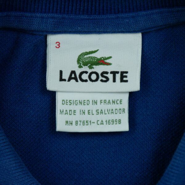 Polo manches courtes homme bleu Lacoste Col Rond QWE1822