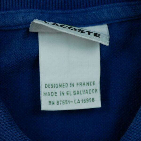 Polo manches courtes homme bleu Lacoste Col Rond QWE1822