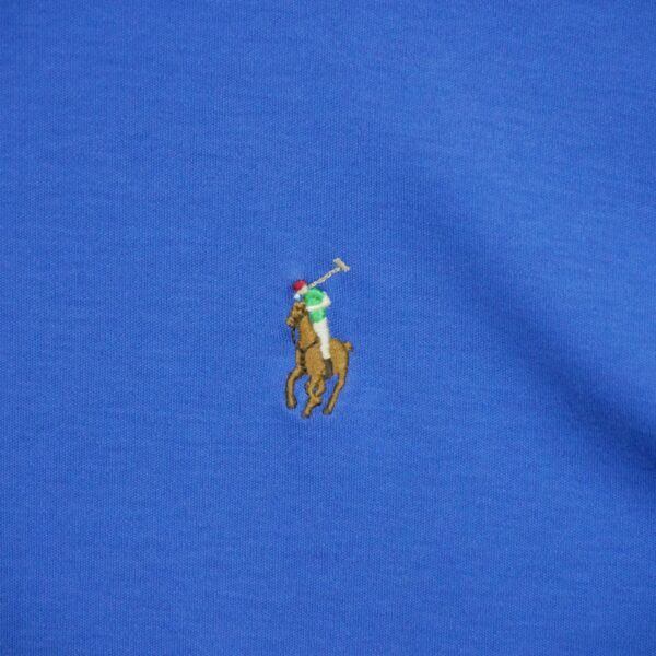 Polo manches courtes homme bleu Polo Ralph Lauren Col Rond QWE0547