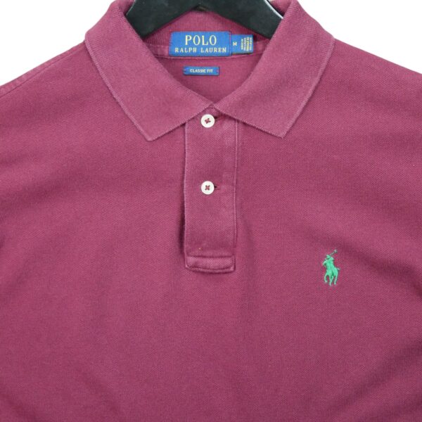 Polo manches courtes homme bordeaux Polo Ralph Lauren Col Polo QWE0590