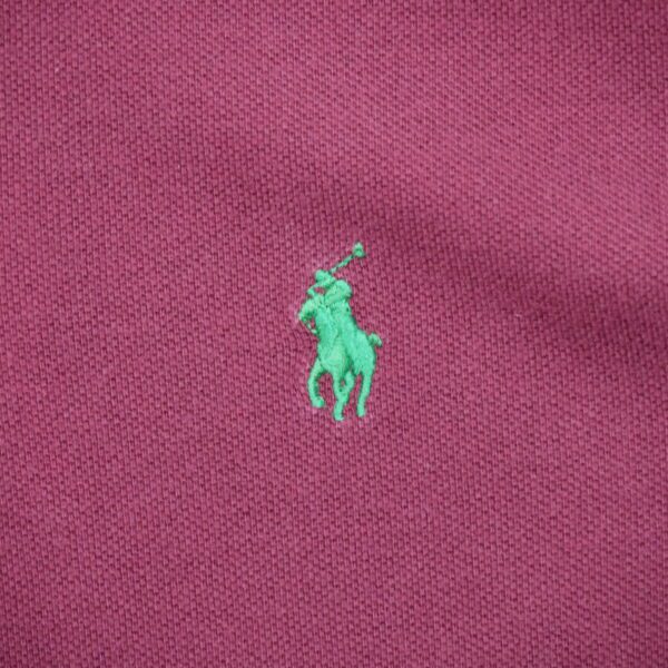 Polo manches courtes homme bordeaux Polo Ralph Lauren Col Polo QWE0590