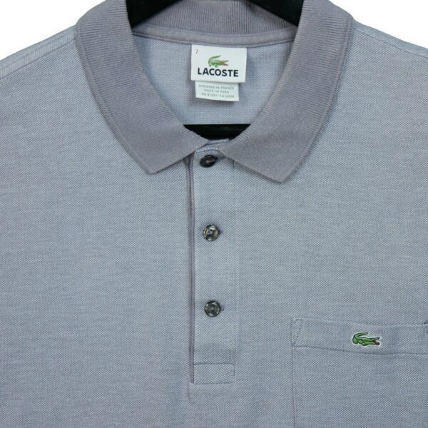 Polo manches courtes homme gris Lacoste Col Rond QWE0393