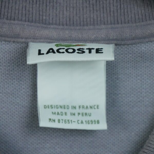 Polo manches courtes homme gris Lacoste Col Rond QWE0393