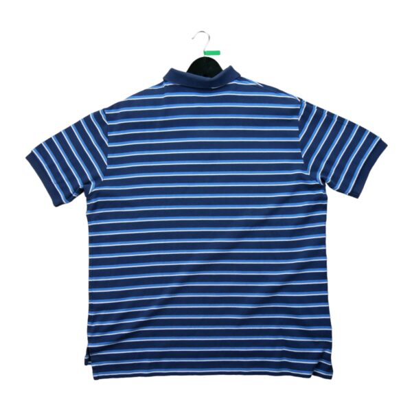 Polo manches courtes homme marine Polo Ralph Lauren Motif a rayures Col Rond QWE0308