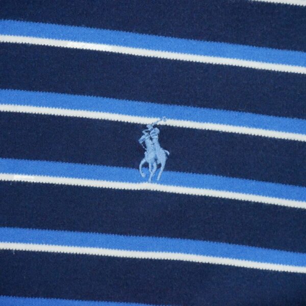 Polo manches courtes homme marine Polo Ralph Lauren Motif a rayures Col Rond QWE0308