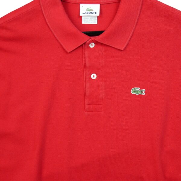 Polo manches courtes homme rouge Lacoste Col Rond QWE3794