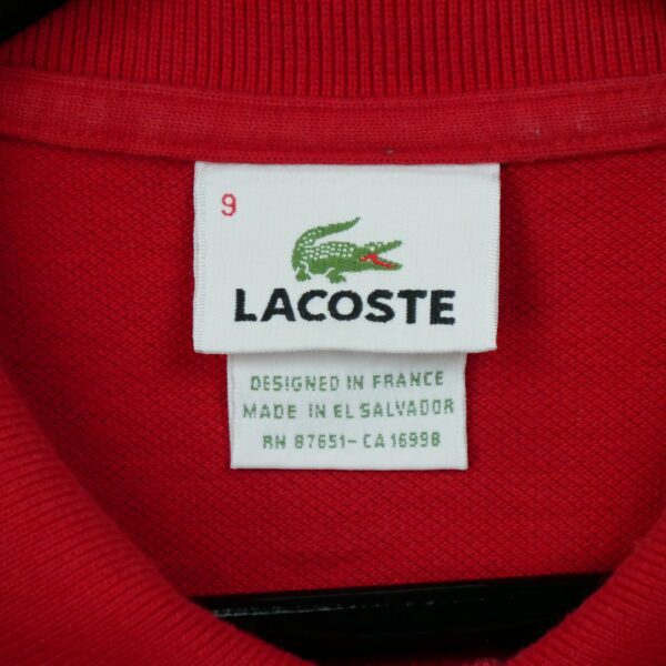 Polo manches courtes homme rouge Lacoste Col Rond QWE3794